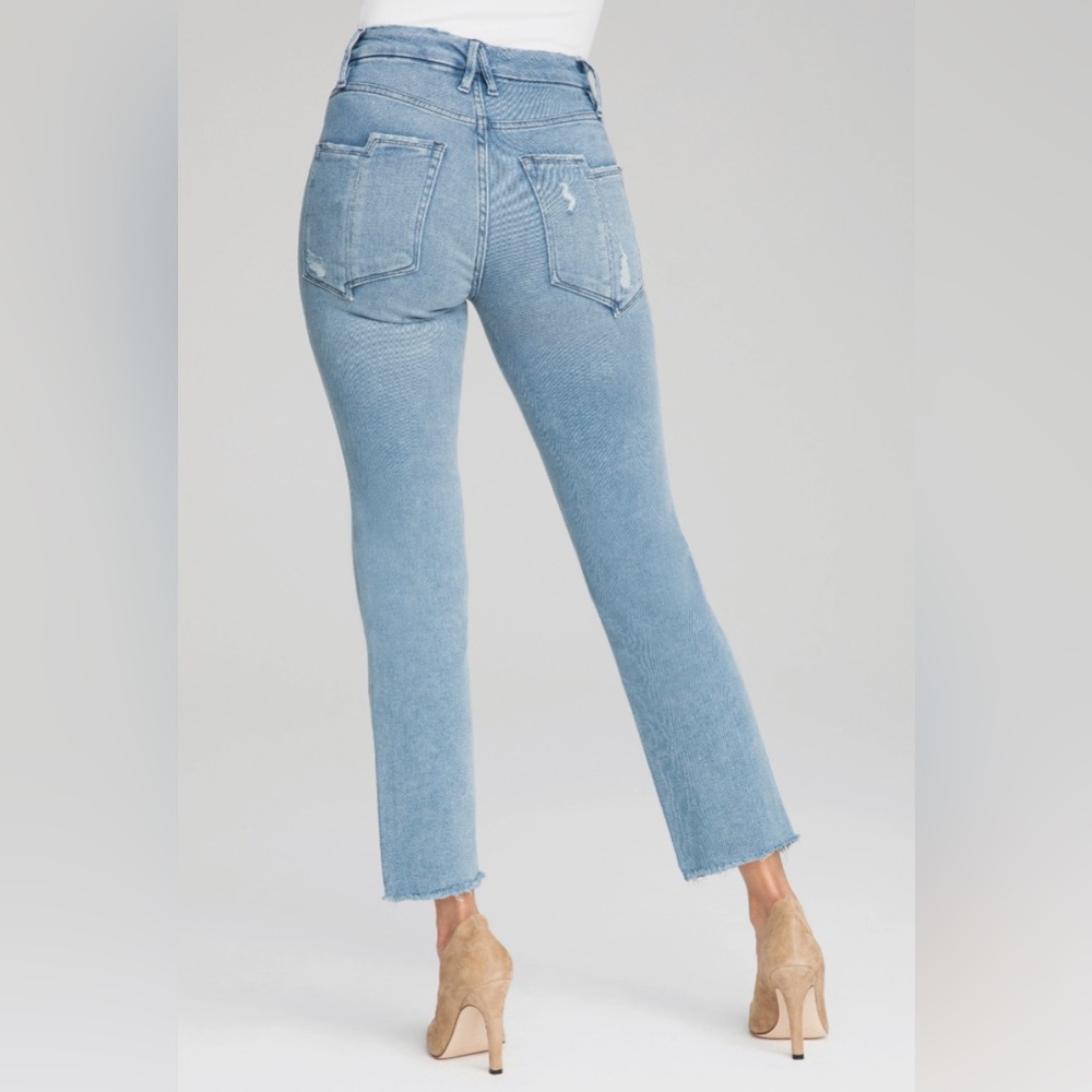 Good American Straight Split Pocket Jeans
